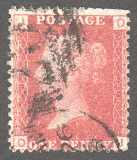 Great Britain Scott 33 Used Plate 90 - OI - Click Image to Close